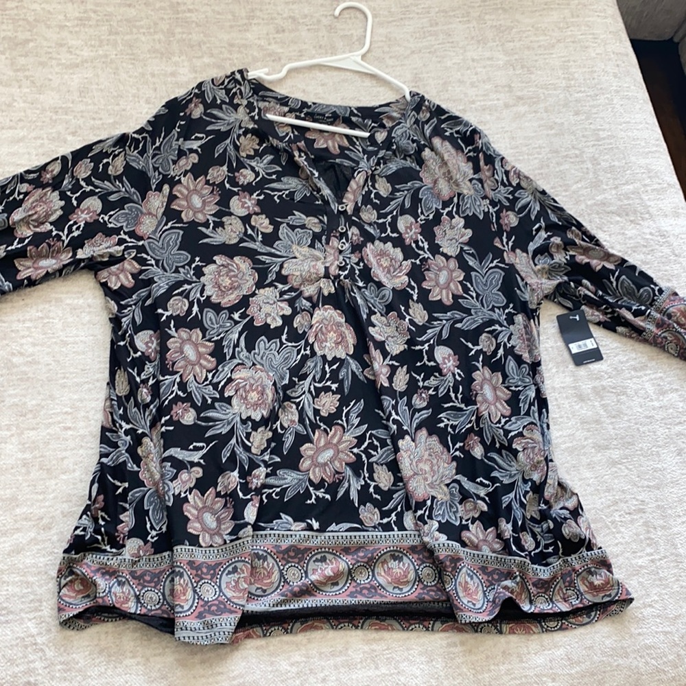 Lucky Brand floral blouse